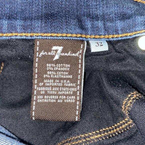 7 for all mankind Austyn Straight Dark Wash Jeans (size 32) - Picture 7 of 10
